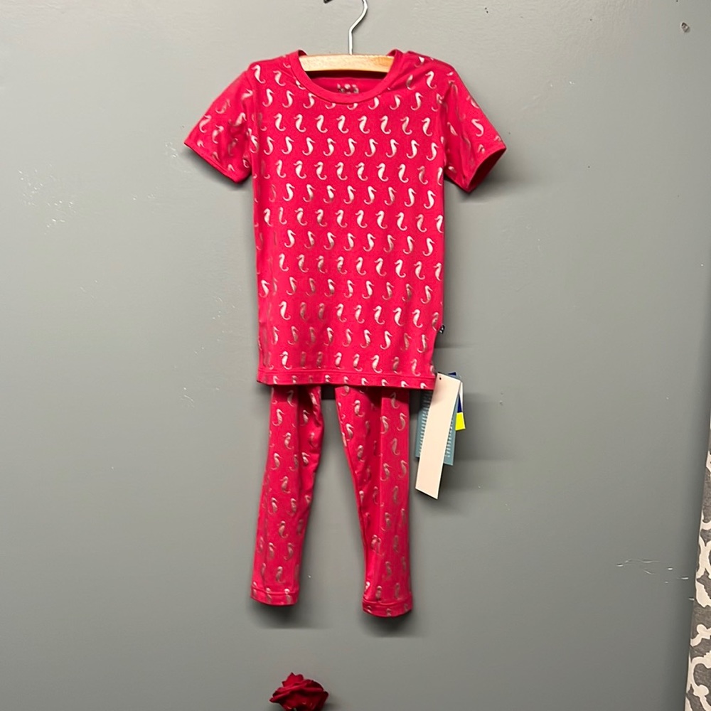 Kickee pants set seahorse or footie ruffle